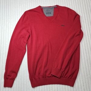 Olivers Bold Red V-Neck Sweater